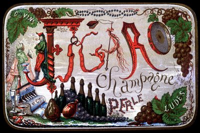 Etichetta di Figaro Champagne Perle. sd. XIX secolo da Unknown artist