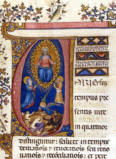 Giudizio Universale. Manoscritto del XV secolo. Milano, Biblioteca Nazionale Braidense. da Unknown artist