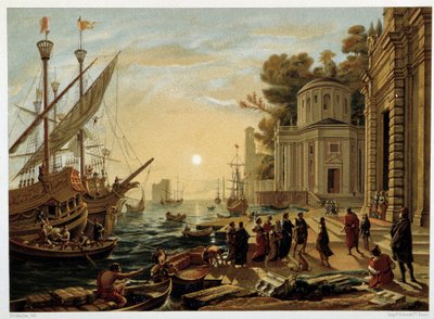Lo sbarco di Cleopatra a Tarso, da Claude Gellée detto Le Lorrain da Unknown artist