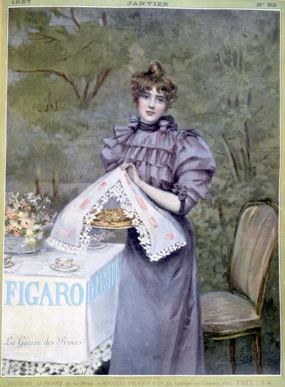 Le cake des rois di Frédéric Vallet - in "Figaro Illustré", gennaio 1897 da Unknown artist