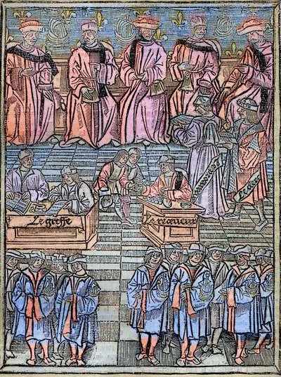 Le prevot des marchands et les echevins de Paris nel XVI secolo - incisione dopo l
