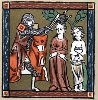 Leggenda Arturiana: Yvain (o Owein) libera il cavaliere Sagramor o Sagremor e sua moglie. In 