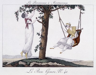 Le parigine a Montmorency (altalena) - in "Le Bon Genre" da Unknown artist