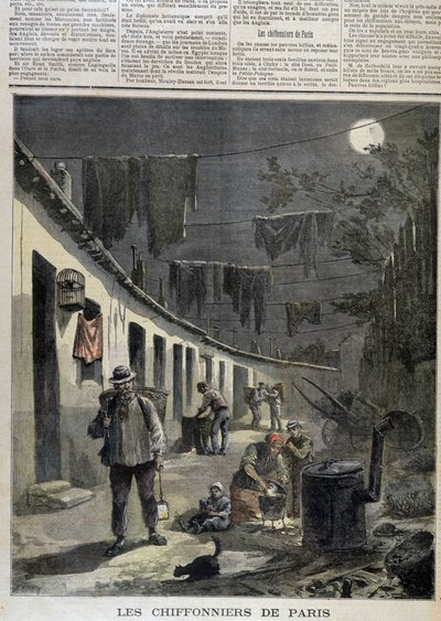 I raccoglitori di Parigi - in "Le Petite Journal" da Unknown artist