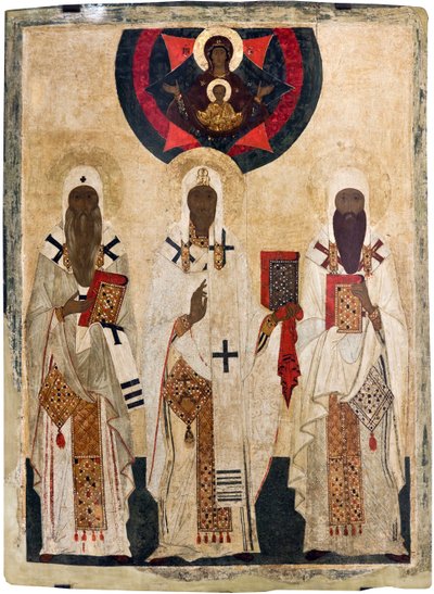 I tre santi vescovi di Rostov: Isaia, Leonzio e Ignazio da Unknown artist