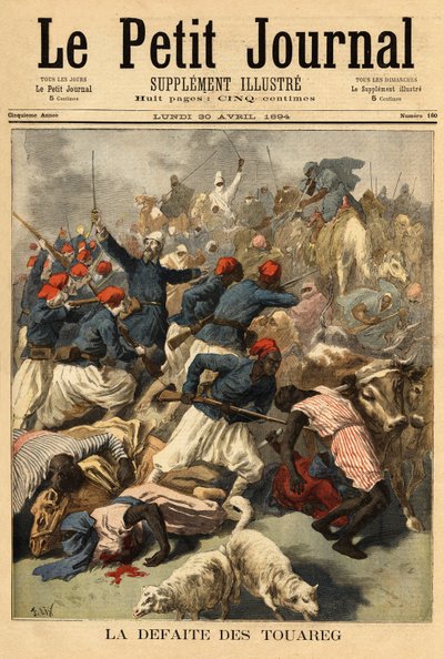 Tenente Colonnello Joseph Joffre (1852-1931), comandante delle forze francesi in Sudan (Sudan francese, attuale Mali), sottomise il 23 marzo 1894 le tribù Tuareg "Tengereguif" tra i laghi di Goro e Fati - Tenente Colonnello Joseph Joffre da Unknown artist