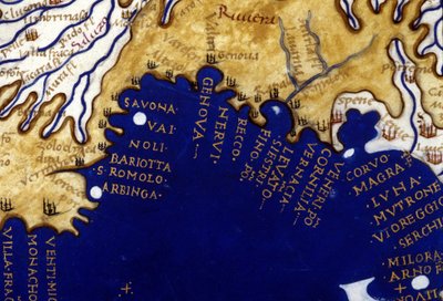 Liguria. Atlante manoscritto del XV secolo Berlinghieri. da Unknown artist