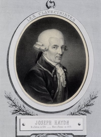 Medaglione ritratto del musicista Franz Joseph Haydn (1732-1809) da Unknown artist
