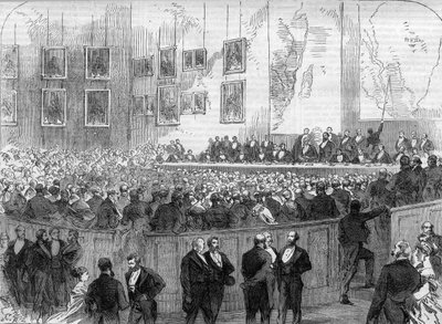 Londra 1868. Società Geografica di Londra: descrizione del viaggio del Dr. David Livingstone (1813-1873) in Africa da Unknown artist
