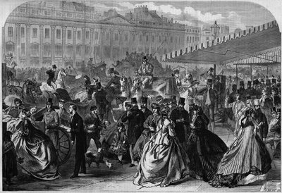 Londra, vista di Regent Street nel pomeriggio, una vasta avenue nel quartiere di West End, disegnata dall