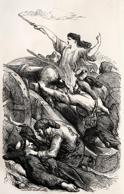 Lord Byron - illustrazione di una scena dal poema 