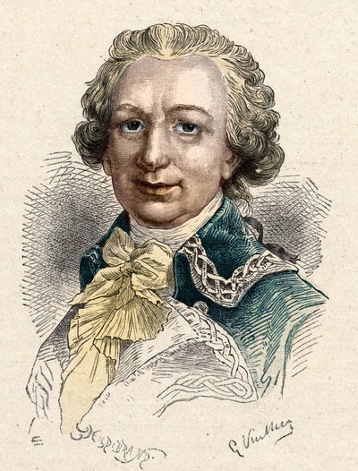 Louis Antoine, Conte di Bougainville (1729-1811), navigatore francese da Unknown artist