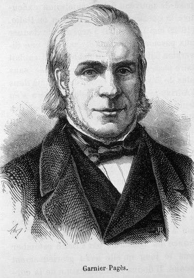 Louis Antoine Garnier Pagès (1803-1878), politico francese. - incisione da Unknown artist