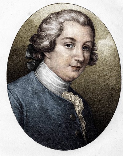 Louis Gresset (1709-1777), scrittore francese da Unknown artist