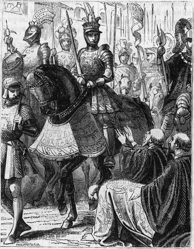 Luigi XII (1462-1516) entra a Genova (Italia). da Unknown artist