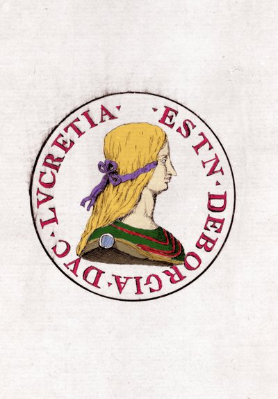 Lucrezia Borgia (1480 - 1519) da Unknown artist