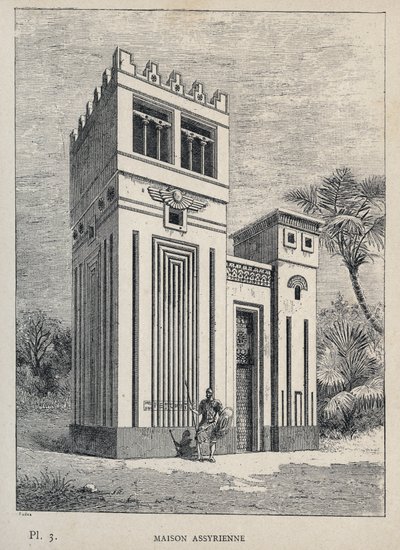 Maison Assyrienne - (Casa assira, Esposizione Universale, Parigi da Unknown artist