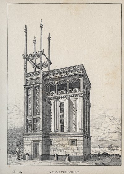 Casa Fenicia - Esposizione Universale, Parigi da Unknown artist
