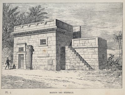 Casa degli Ebrei - incisione del 1889 in 