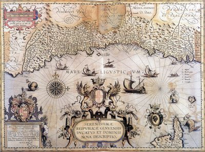 Mappa della Repubblica di Genova da Unknown artist