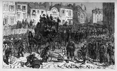 Marzo 1871: sepoltura di Charles Hugo, figlio di Victor - incisione da 