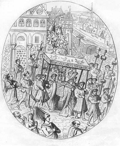 Marcia di una corporazione di gioiellieri nel XV secolo da Unknown artist