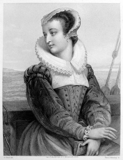 Maria Stuarda - incisione da Unknown artist