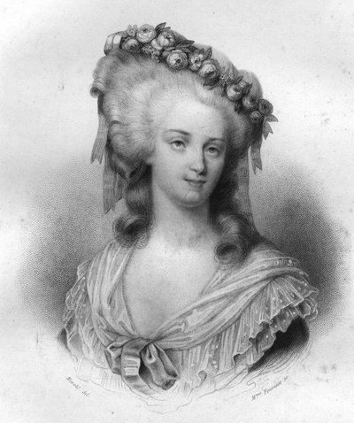 Marie Therese di Savoia Carignano (1749-1792), Principessa di Lamballe da Unknown artist