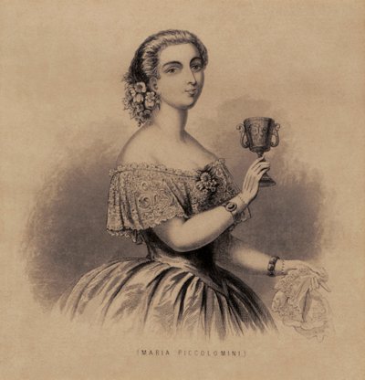 Marietta Piccolomini - ritratto del soprano italiano da Unknown