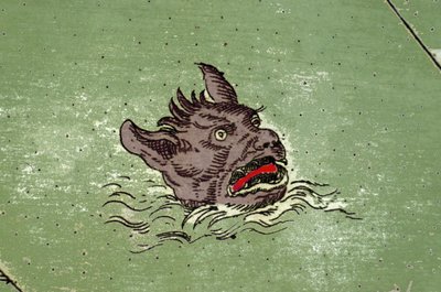 Mostro marino con testa di demone. (dettaglio) da Unknown artist