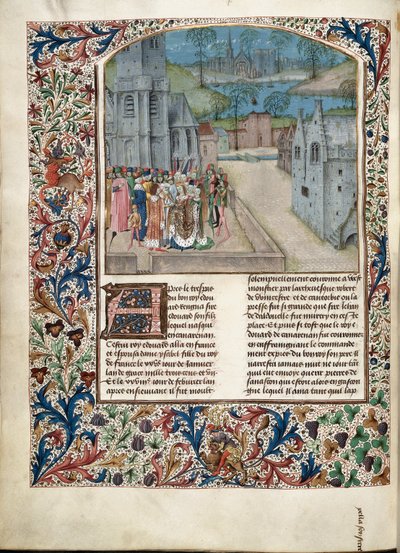 Matrimonio di Edoardo II con Isabella di Francia da Unknown artist
