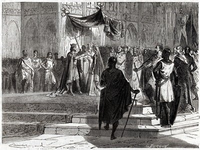 Matrimonio di Luigi il Giovane (1120 - 1180) con Alienor d
