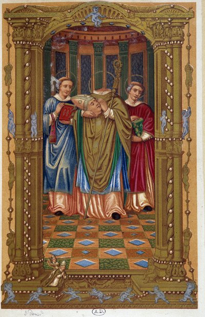 Martirio di San Dionigi (con la testa tra le braccia), secondo documento del XVI secolo da Unknown artist