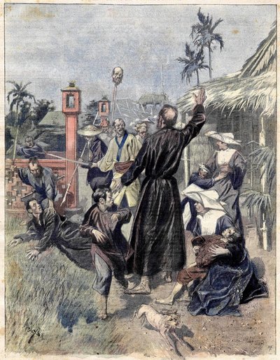 Massacro di cristiani in Cina nel 1893 da Unknown artist