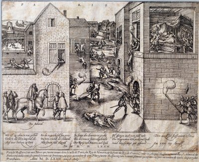 Massacro della notte di San Bartolomeo a Parigi da Unknown artist