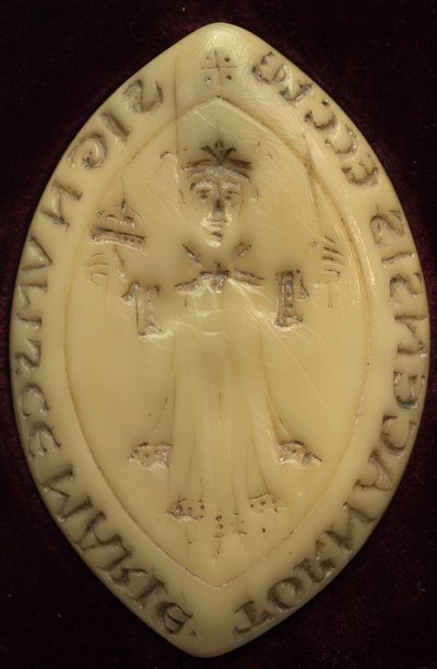 Matrice del sigillo del capitolo di Tournai. Usato dal XII secolo. Con l