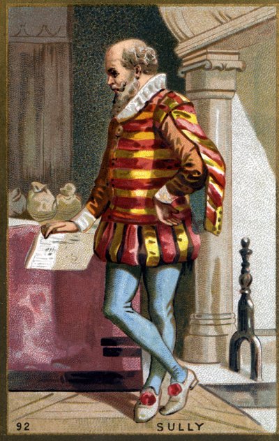 Ritratto di Maximilien de Béthune, Barone di Rosny, Duca di Sully (1560 - 1641) (cromolitografia del XIX secolo) da Unknown artist
