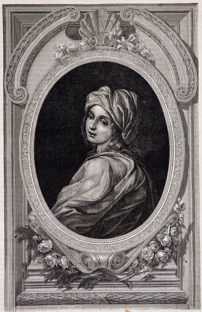 Ritratto medaglione di Papessa Giovanna - in "Histoire des popes" di Maurice Lachatre da Unknown artist