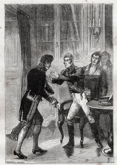 Incontro tra Charles Lemercier de Longpré (1778-1854), barone d