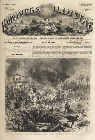 Mendoza, Argentina - Terremoto del 1861 - 20 marzo 1861 - L