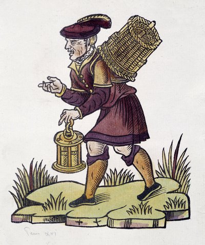 Mercante di dimenticati nel 1735 a Parigi da Unknown artist