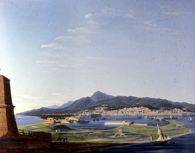 Messina vista dallo Stretto. Dipinto anonimo del XIX secolo da Unknown artist