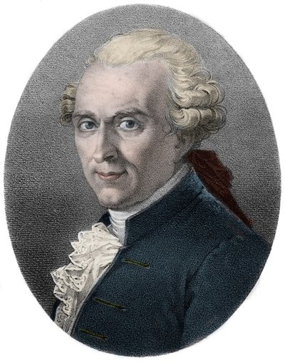 Michel-Jean Sedaine (1719-1797) drammaturgo e librettista francese - incisione da Unknown artist