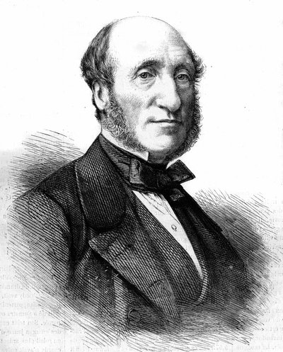 Michel Chevalier. Economista e politico francese (1806-1879). da Unknown artist