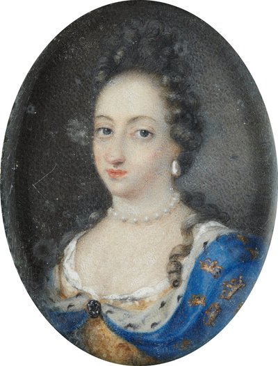 Miniatura della Regina Ulrika Eleonora la Vecchia di Svezia, c.1680 da Unknown artist