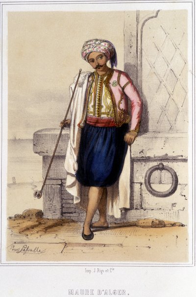 Moro di Algeri durante la seconda metà del XIX secolo da Unknown artist