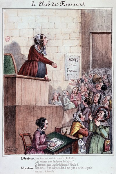 Club delle donne di Rue Mouffetard durante la Rivoluzione del 1848 da Unknown artist