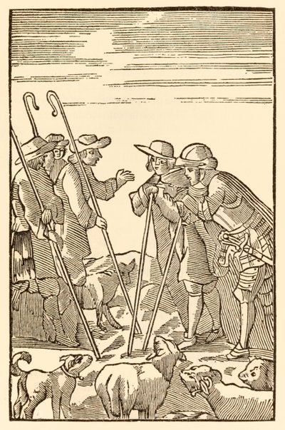 Salgono ora sul Monte Delectable da Il progresso del pellegrino di John Bunyan da Unknown
