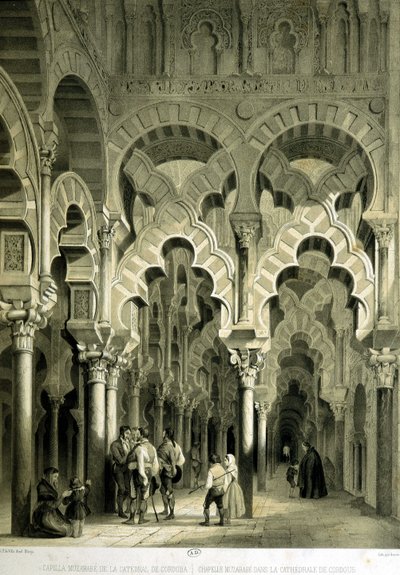 Cappella mozarabica nella Cattedrale di Cordoba (antica moschea) - in "Spagna artistica e monumentale dei siti e monumenti famosi della Spagna" di Don Genaro Perez de Villa da Unknown artist