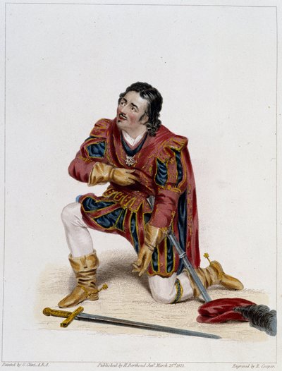 Mr. Kean come Gloster in "Riccardo III" di Shakespeare, deb. XIX secolo da Unknown artist